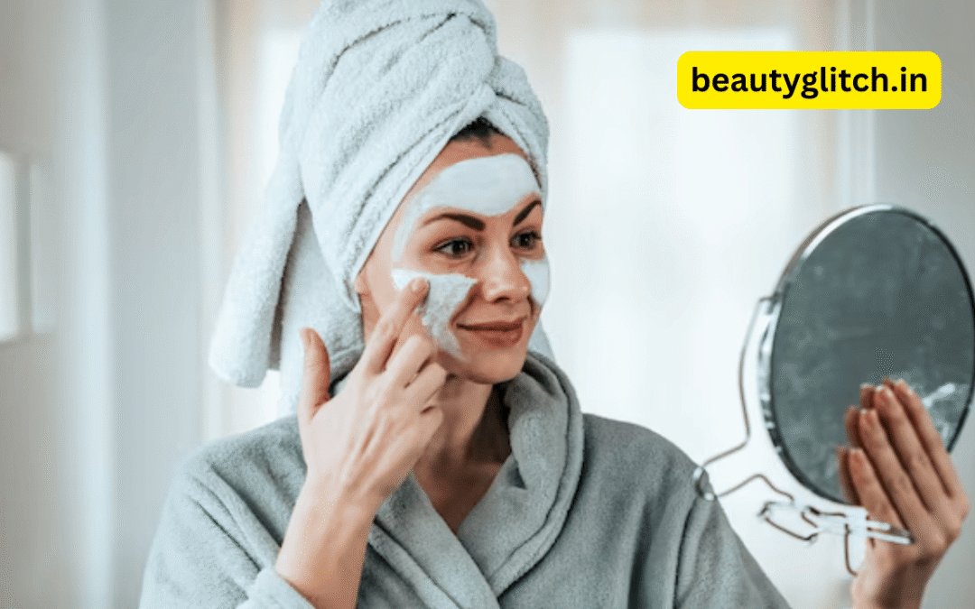 Natural face masks and ingredients like turmeric, charcoal, and aloe vera on a wooden background – perfect for glowing skin care